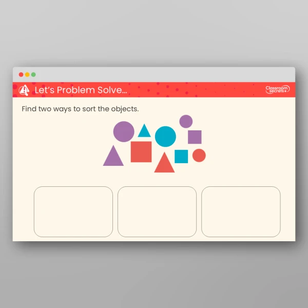 An image of the Sort Objects Teaching PPT Resource
