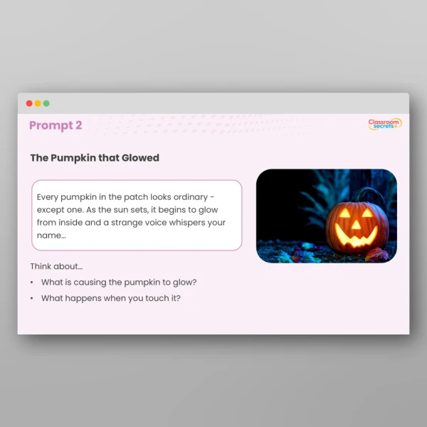 KS2 Halloween Spooky Story Writing Prompts Image 2