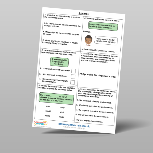 Year 6 Adverbs Prior Learning Resource | Classroom Secrets
