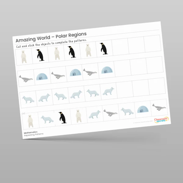 An image of the Amazing World - Polar Regions Maths Activities Resource