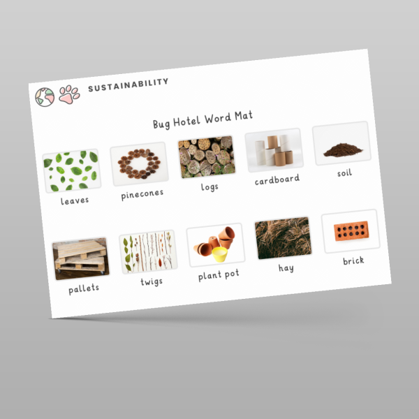 Bug Hotel Word Mat Resource | Classroom Secrets