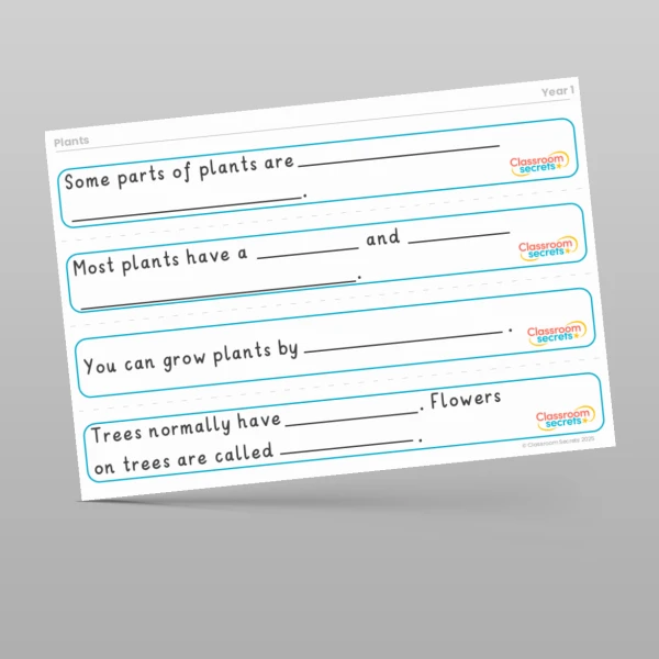 An image of the Plants Stem Sentences Resource