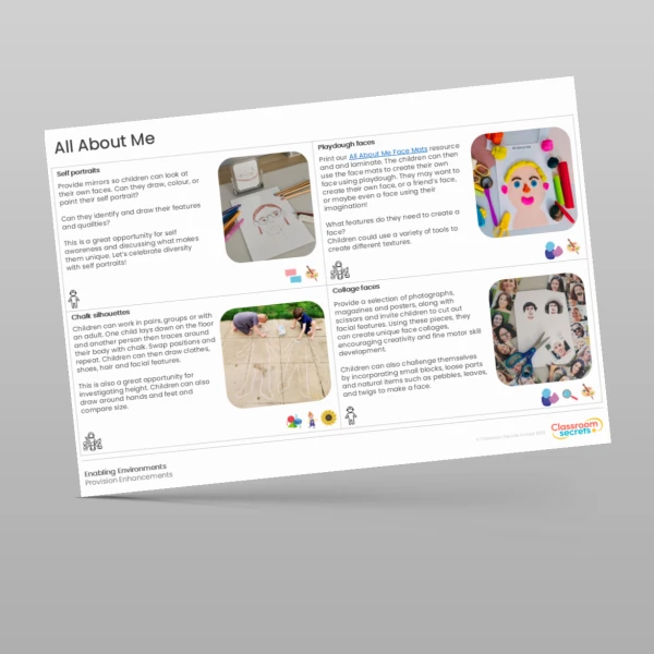 An image of the All About Me Provision Enhancements Resource