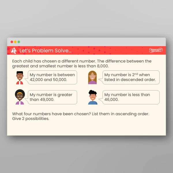 An image of the Compare and Order Numbers to 100,000 Teaching PPT Resource