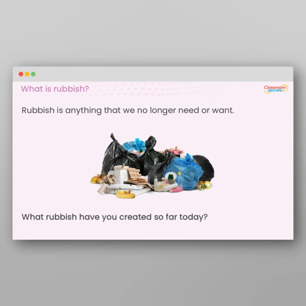 An image of the What Happens to my Rubbish? Teaching PPT Resource