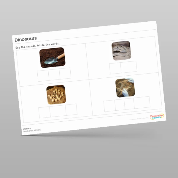 An image of the Dinosaurs Literacy Activities Resource