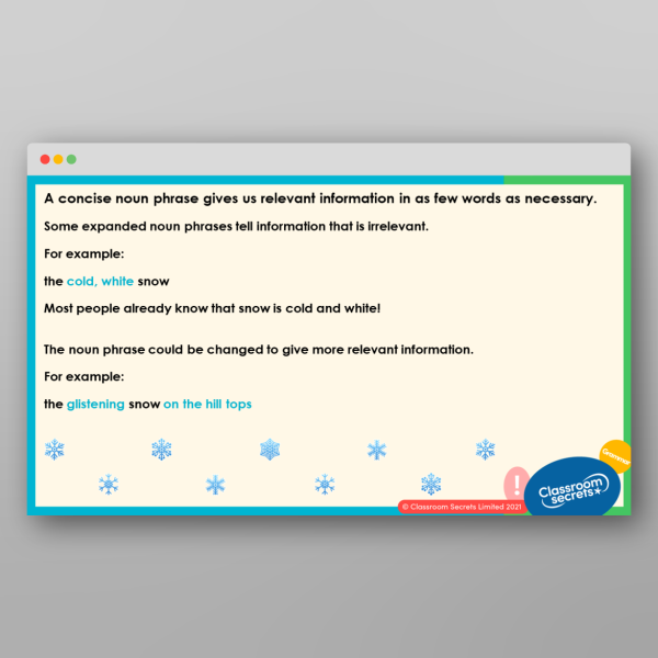 Year 5 Using Noun Phrases Teaching Ppt Resource | Classroom Secrets