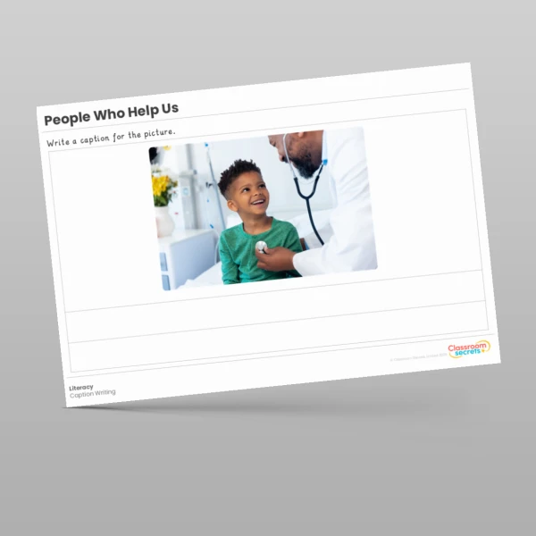 An image of the People Who Help Us Literacy Activities Resource