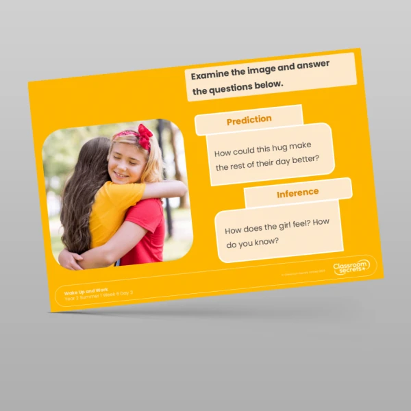 An image of the Summer 1 Week 6 Wake Up and Work Resource