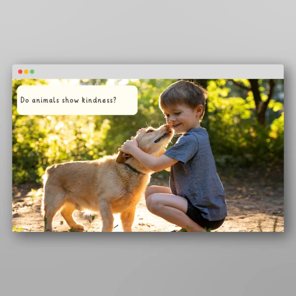 An image of the Kindness I Wonder Discussion Prompts Resource