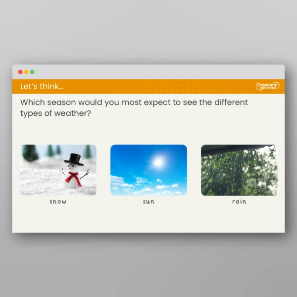 An image of the Lesson 2: What is the Weather Like in the Different Seasons? Resource