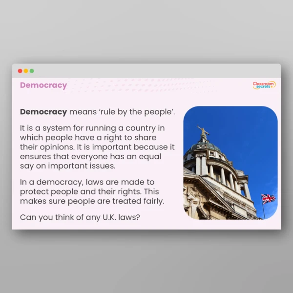 An image of the Values - Democracy Resource