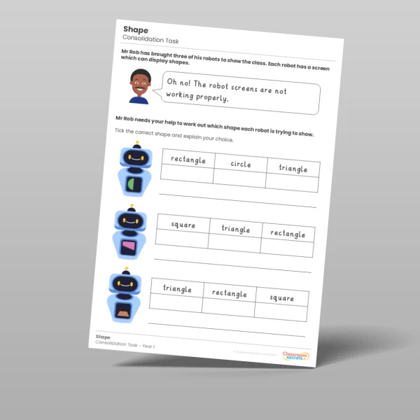 An image of the Shape Consolidation Task Resource