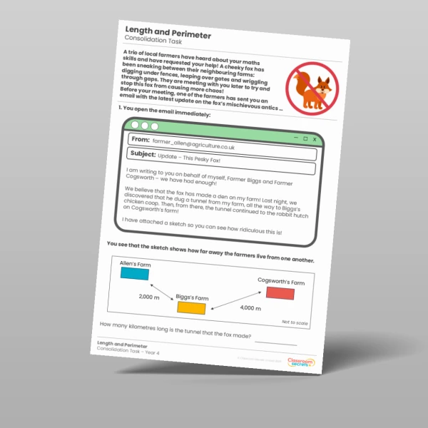 An image of the Length and Perimeter Consolidation Task Resource