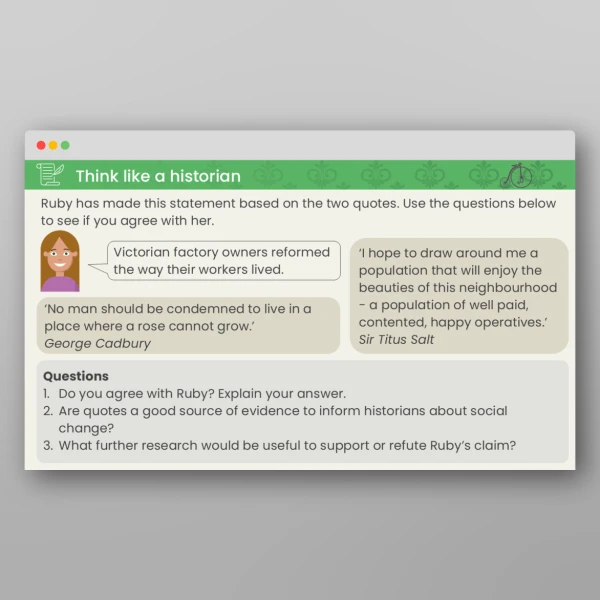 An image of the Lesson 6: How Did Life Improve for Victorians? PPT Resource