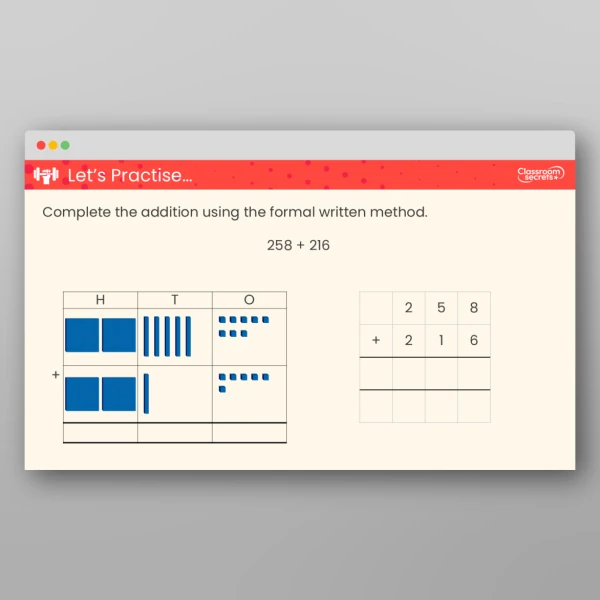 An image of the Add Two Numbers (Across a 10) Teaching PPT Resource