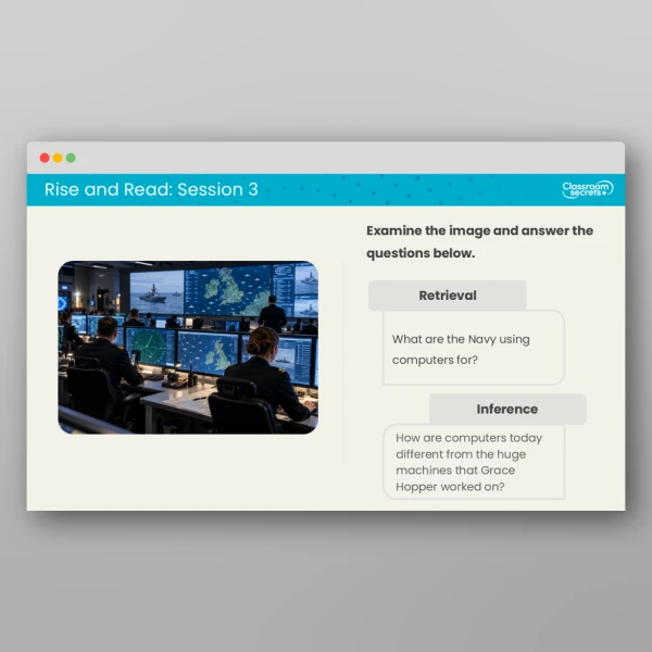 An image of the Rise and Read Grace Hopper Resource
