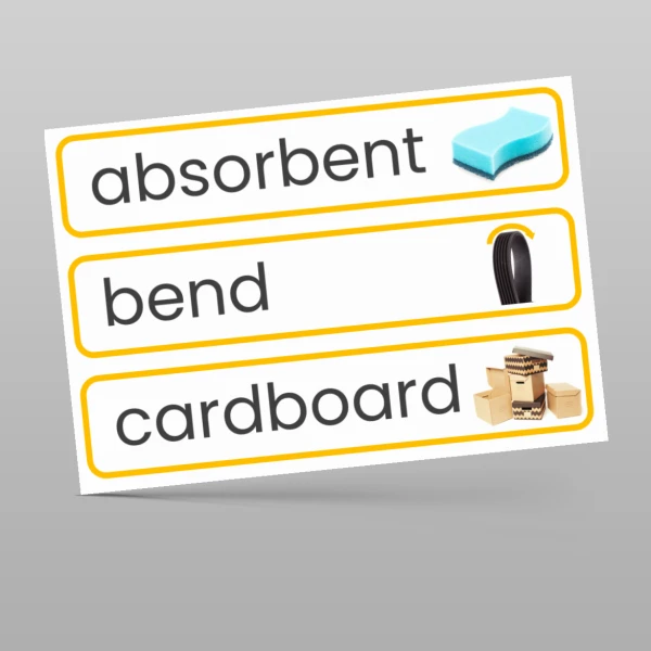 An image of the Uses of Everyday Materials Display Pack Resource