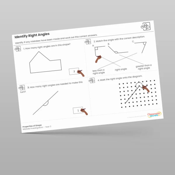 An image of the Properties of Shape Mistake Investigators Resource