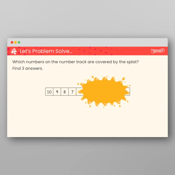 An image of the Count Backwards within 10 Teaching PPT Resource