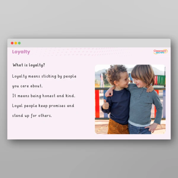 An image of the Values - Loyalty Resource