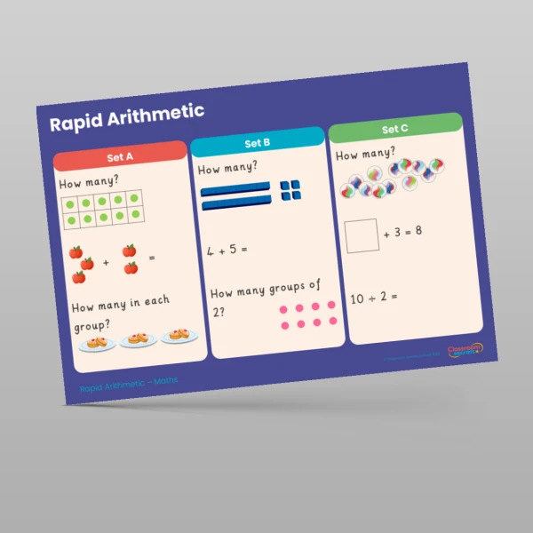 An image of the Spring 2 Week 6 Rapid Arithmetic Resource