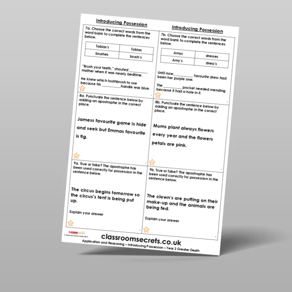An image of the Introducing Possession Application and Reasoning Resource