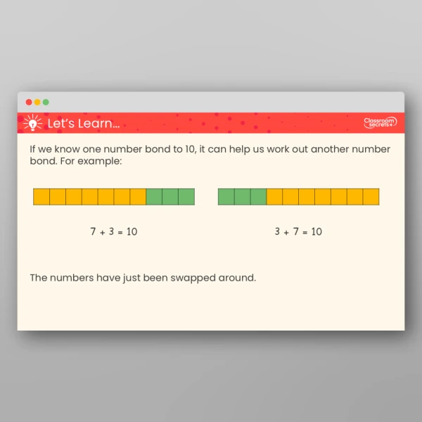 An image of the Bonds to 10 Teaching PPT Resource