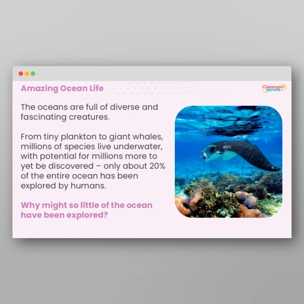 An image of the World Ocean Day Whole School Assembly Resource