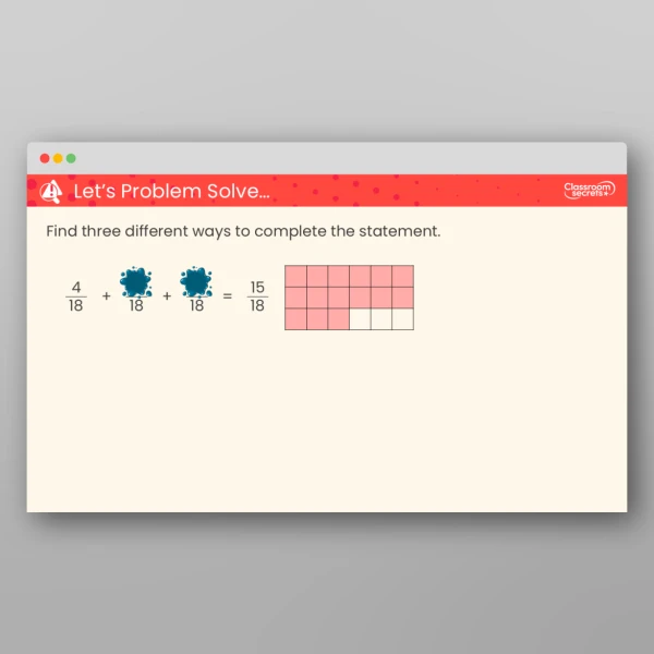 An image of the Add Fractions Teaching PPT Resource