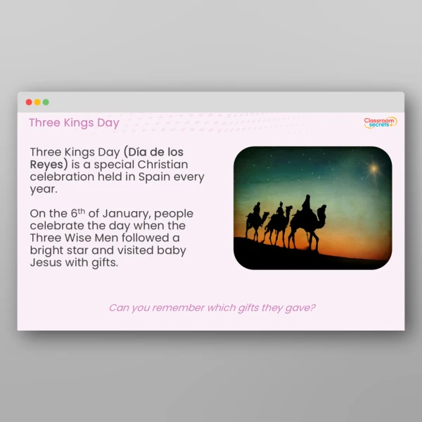 An image of the Three Kings Day (Spain) Whole School Assembly Resource