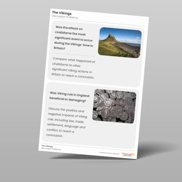 An image of the The Vikings Discussion Problems Resource