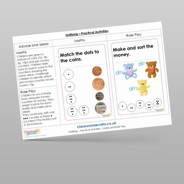 Year 1 Unitising Practical Activities Resource | Classroom Secrets