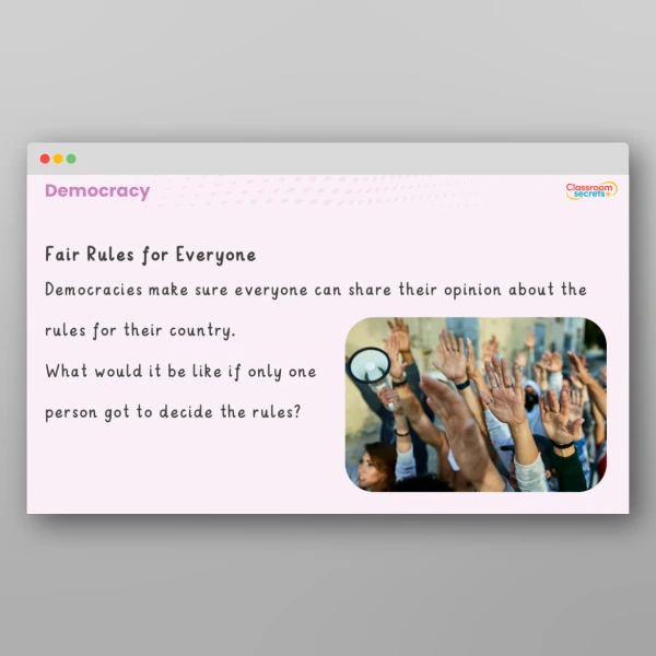 An image of the Values - Democracy Resource