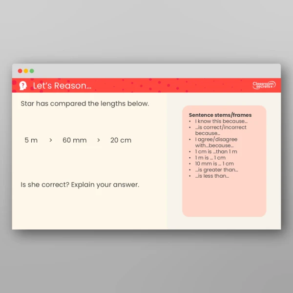 An image of the Metres, Centimetres and Millimetres Teaching PPT Resource