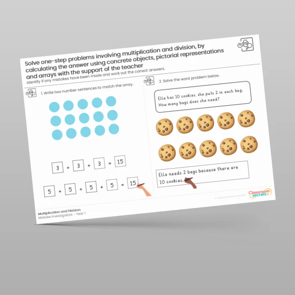 An image of the Multiplication and Division Mistake Investigators Resource
