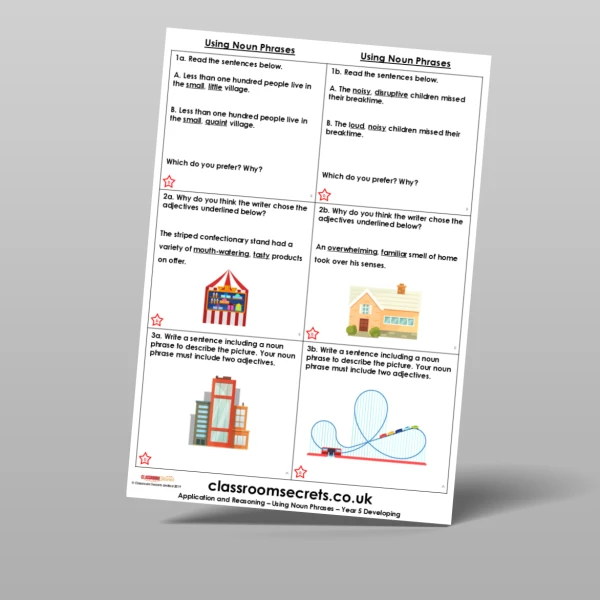An image of the Using Noun Phrases Application and Reasoning Resource