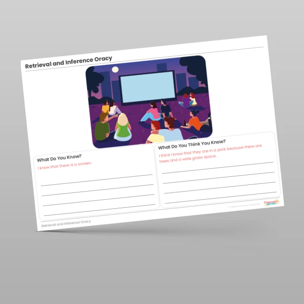 An image of the Retrieval and Inference Oracy Set 2 Worksheet Resource