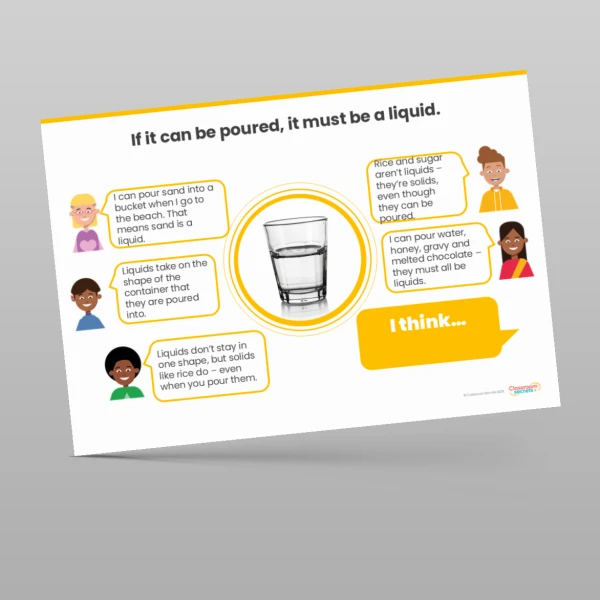 An image of the States of Matter Concept Cartoons Resource