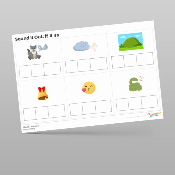 An image of the Phonics Sound It Out: ff, ll, ss Resource