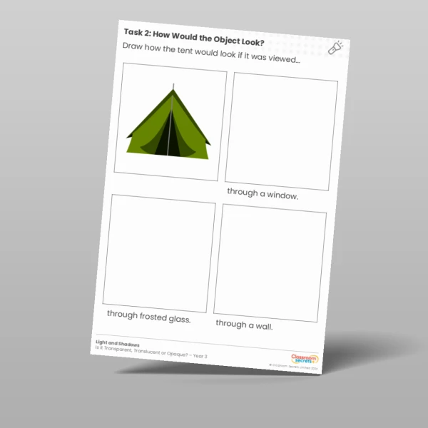 An image of the Lesson 4: How Would the Object Look? Worksheet Resource