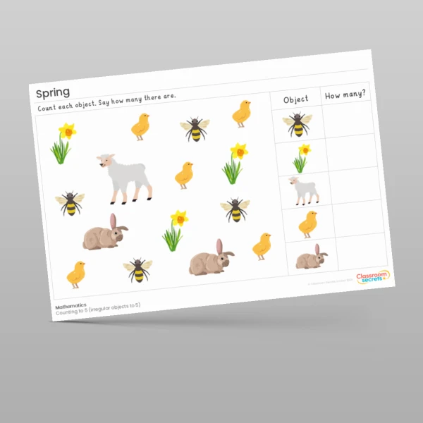 An image of the Spring Maths Activities Resource