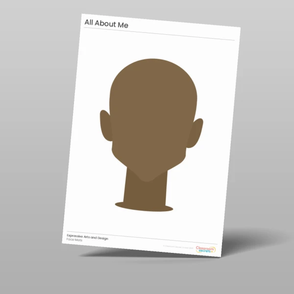 An image of the All About Me Face Mats Resource