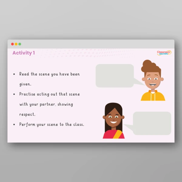 An image of the Values - Respect PPT Resource