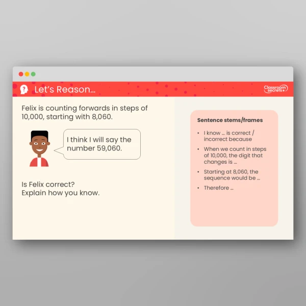An image of the Numbers to 100,000 Teaching PPT Resource