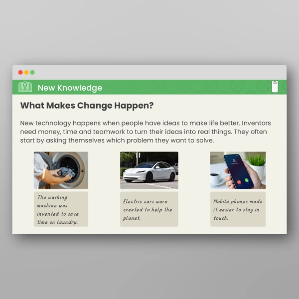An image of the Lesson 6: How Will Technological Changes Continue to Impact Our Life? PPT Resource