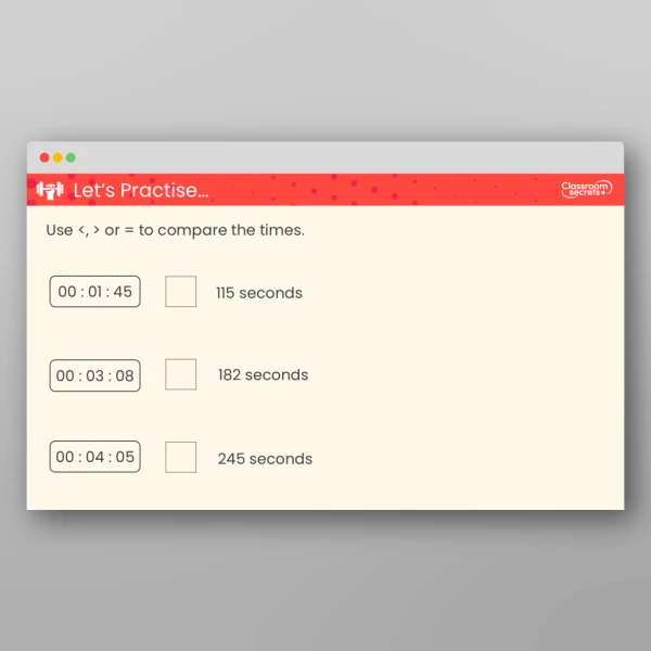 An image of the Minutes and Seconds Teaching PPT Resource