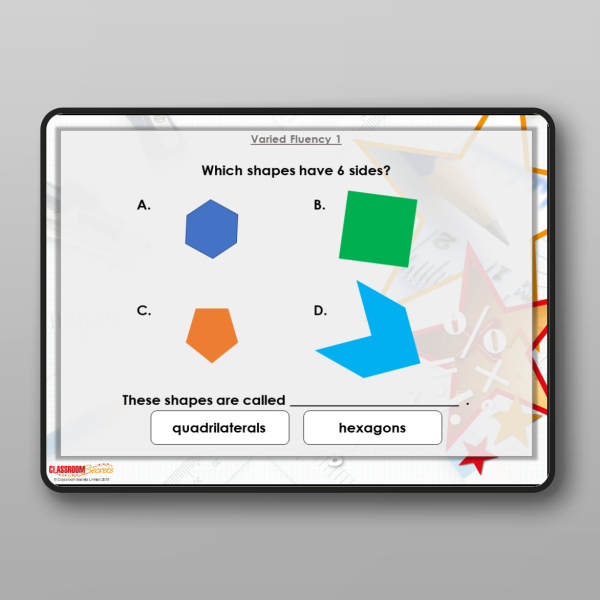 Year 2 Count Sides On 2d Shapes Modelling Ppt Resource | Classroom Secrets