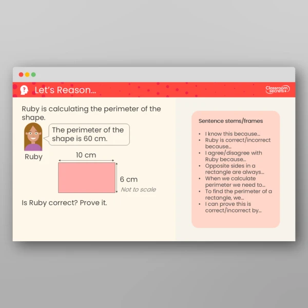 An image of the Calculate Perimeter Teaching PPT Resource