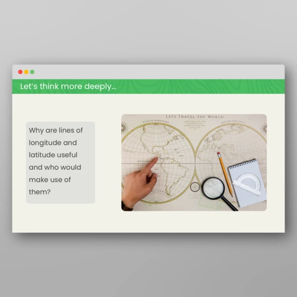 An image of the Lines of Latitude and Longitude Geography PPT Resource
